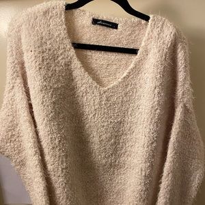 BRAND NEW Olivaceous White Fuzzy Sweater $45